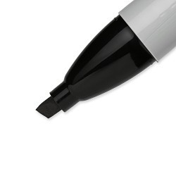Sharpie® 38201 Permanent Marker, 5.3 mm Tip, Chisel Tip, Black